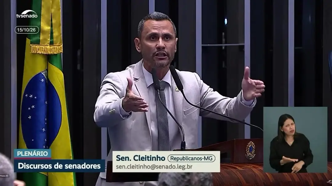 Cleitinho passa mal após discurso no plenário do Senado
