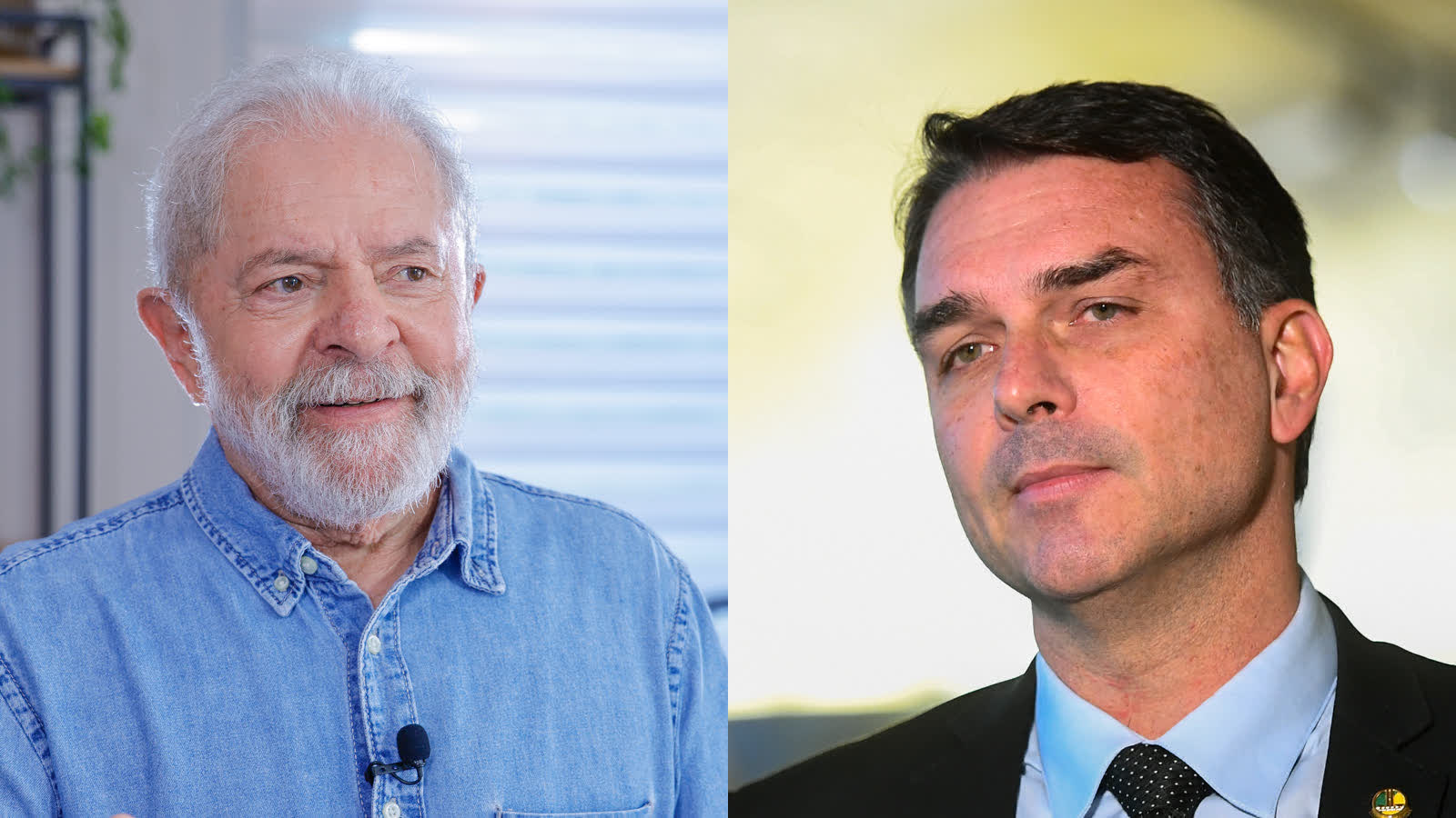 Lula e Flávio Bolsonaro, candidatos nos debates do segundo turno