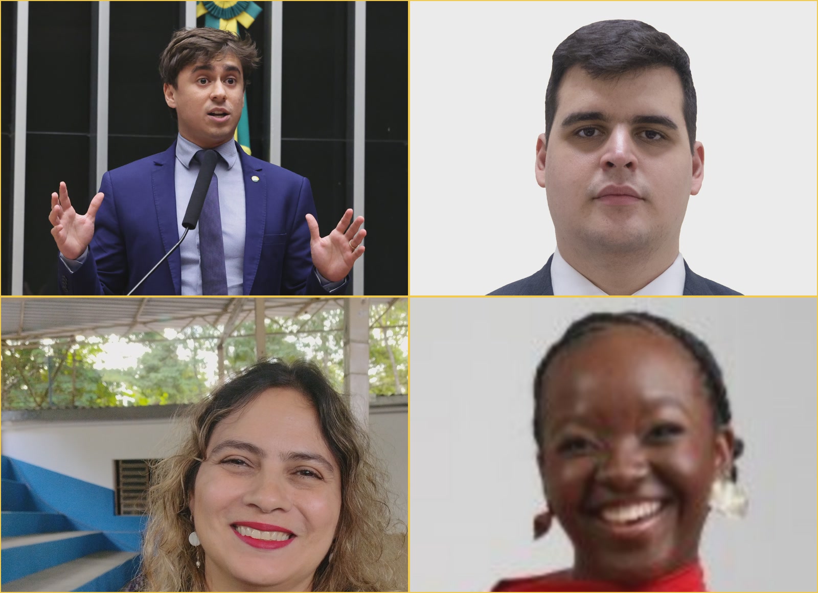 Nikolas Ferreira, Bruno Engler, Beatriz Cerqueira e Ana Elisa, deputados eleitos em Minas pela conta da Folha