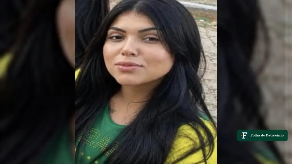 Beatriz Vitória Aparecida Neves Mota, jovem desaparecida em Jaboticatubas, de cabelos pretos longos e blusa verde e amarela