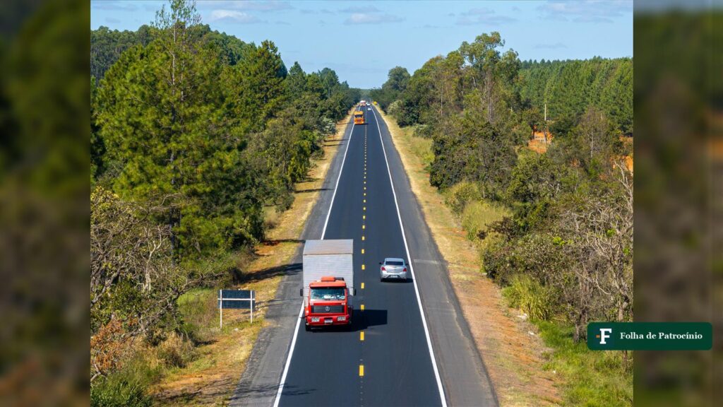 Trecho da BR-365 no Triângulo Mineiro, onde a EPR Triângulo cobra o pedágio da BR-365
