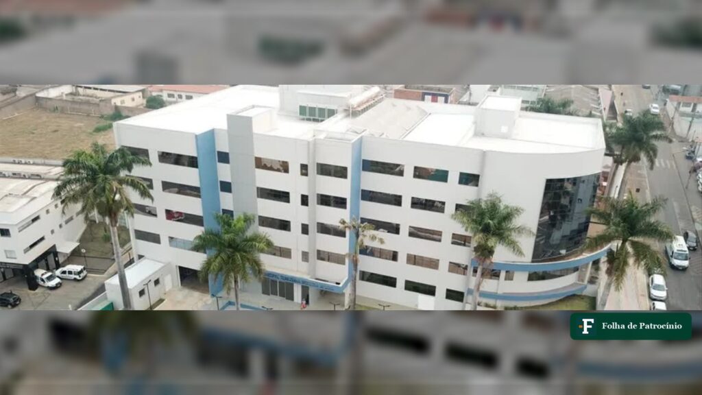 Vista aérea de hospital da rede de saúde de Patrocínio, na cidade que ficou em 10º lugar no ranking nacional