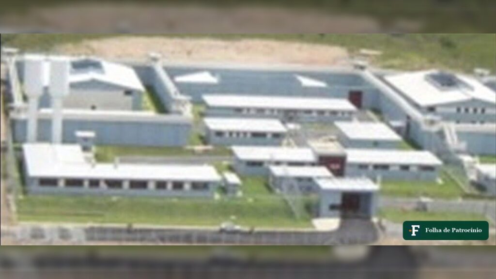 Vista aérea da penitenciária de Patrocínio, onde estava preso o detento Renato Ordelario. Foto: reprodução