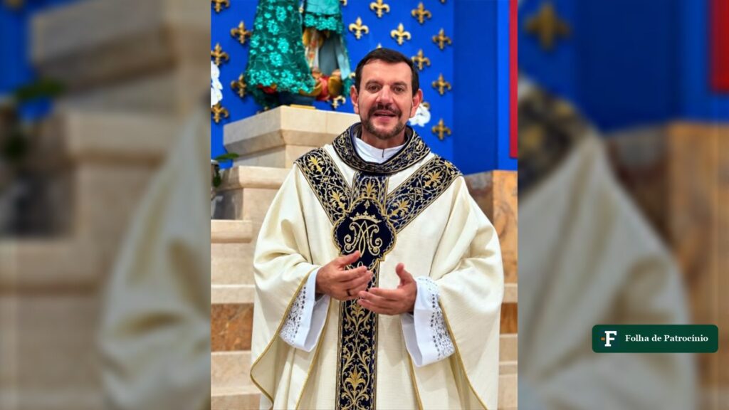 Padre Márcio Ruback, reitor do Santuário de Romaria, que recebeu alta do hospital