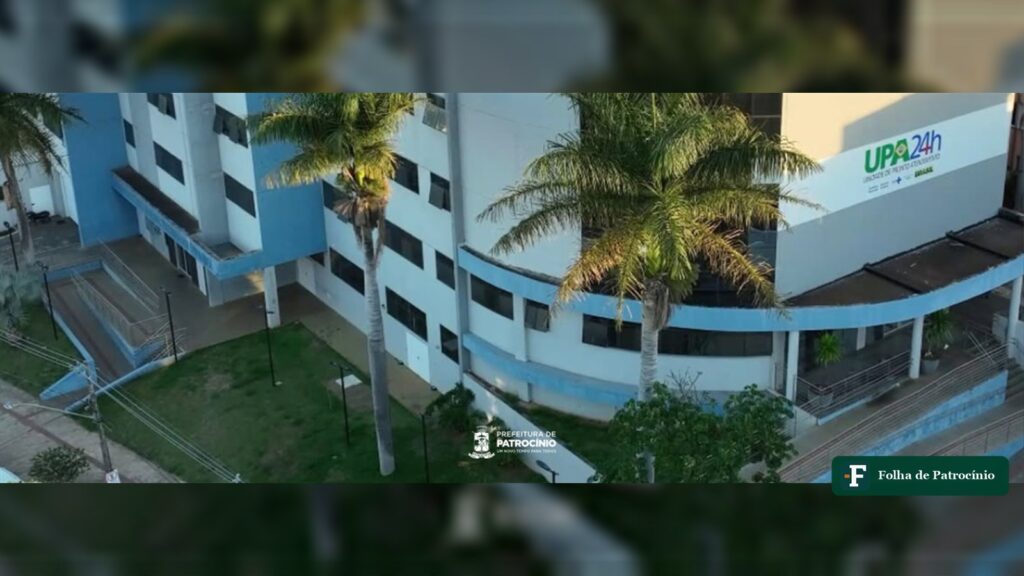 Fachada da UPA 24h de Patrocínio, aberta durante o feriado de 12 de outubro