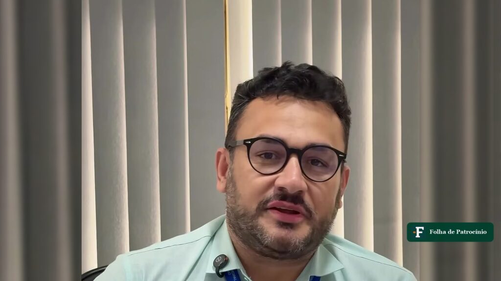 Secretário de Assistência Social Leandro Caixeta em Patrocínio, em meio ao debate sobre a Mesa Diretora da Câmara