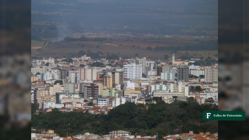 Vista do centro de Patos de Minas, cidade onde o acusado de feminicídio foi preso