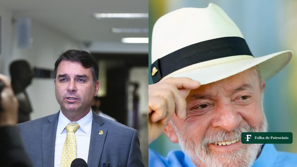 Flávio Bolsonaro e Lula lado a lado na pesquisa PoderData do segundo turno