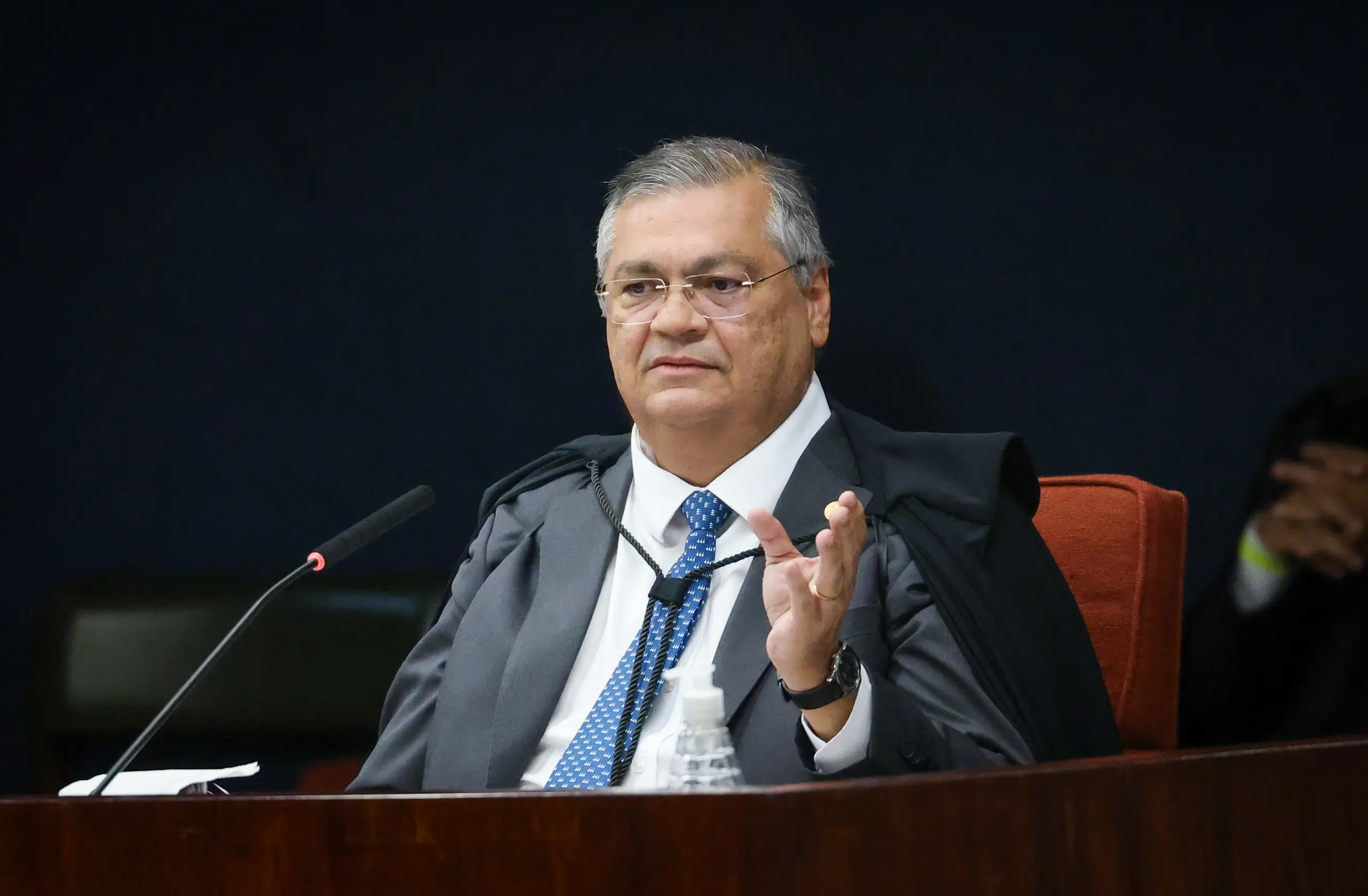 Dino manda PF investigar: o ministro Flávio Dino durante sessão do Supremo Tribunal Federal