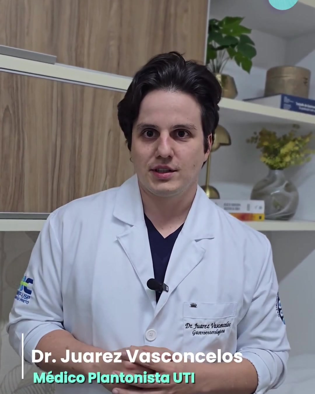 Médico Juarez Vasconcelos, plantonista da UTI da Santa Casa de Patrocínio, em vídeo sobre a captação de órgãos