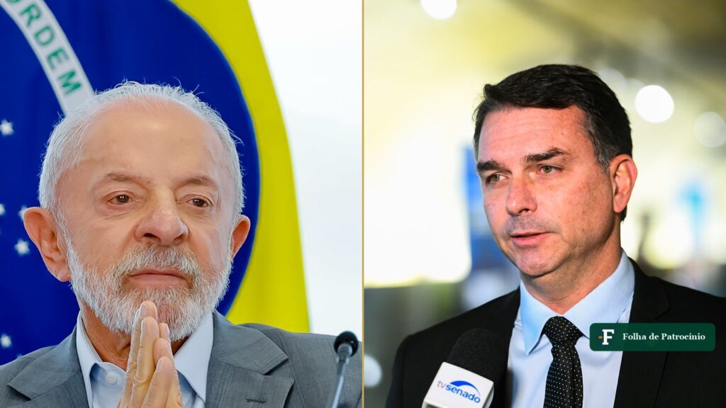 Lula e Flávio Bolsonaro lado a lado, candidatos mais votados nos primeiros boletins da eleição no exterior