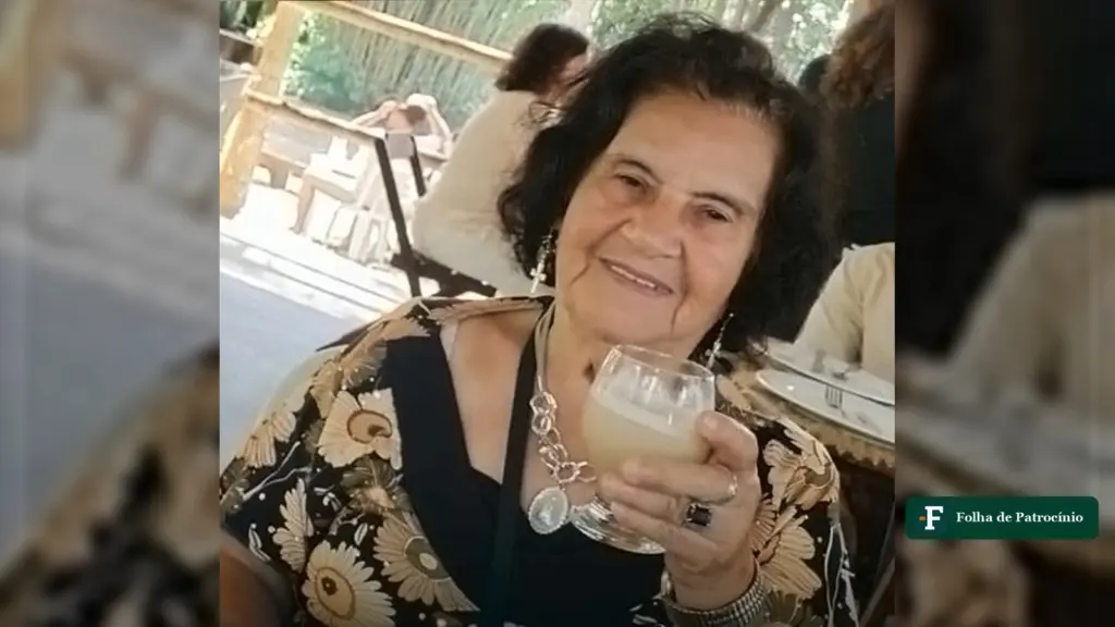 Retrato de Elisa Constantina Andrade, de 86 anos, em foto divulgada com a nota de falecimento e colorizada digitalmente