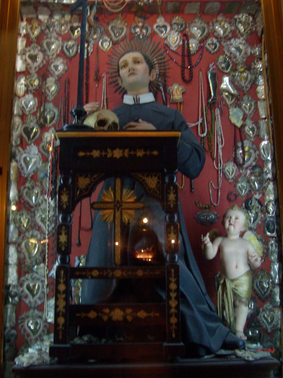 Imagem de São Geraldo Majela, santo homenageado na festa de São Geraldo