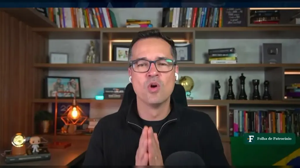 Deltan Dallagnol em vídeo, imagem sobre a acusação de estelionato eleitoral contra Lula