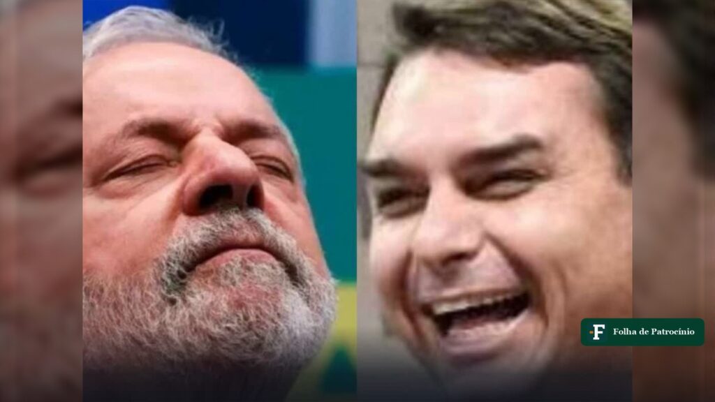 Lula e Flávio Bolsonaro lado a lado na expectativa de vitória do segundo turno
