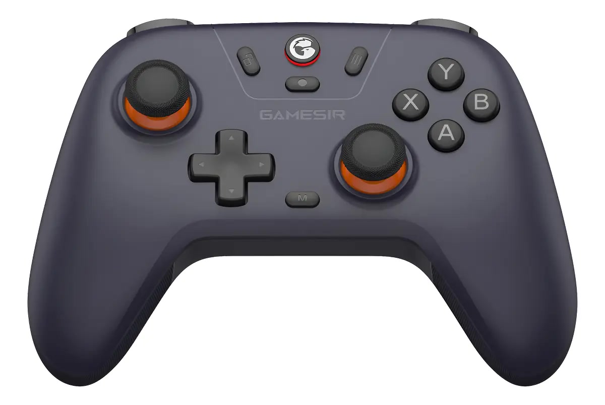 Controle sem fio GameSir T4 Nova Lite na cor Space Purple, visto de frente