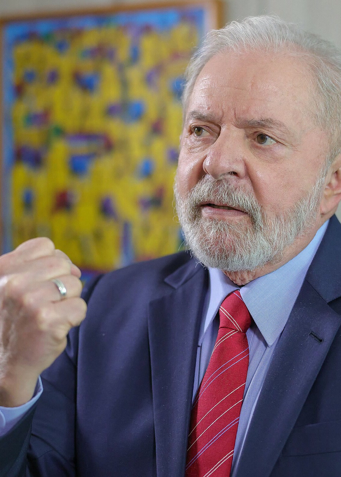 Retrato de Lula, candidato à reeleição citado na pesquisa Ipespe