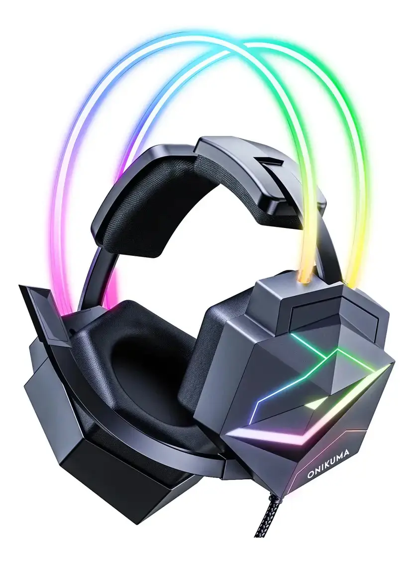 Onikuma X20, um dos fones com visual futurista à venda no Mercado Livre