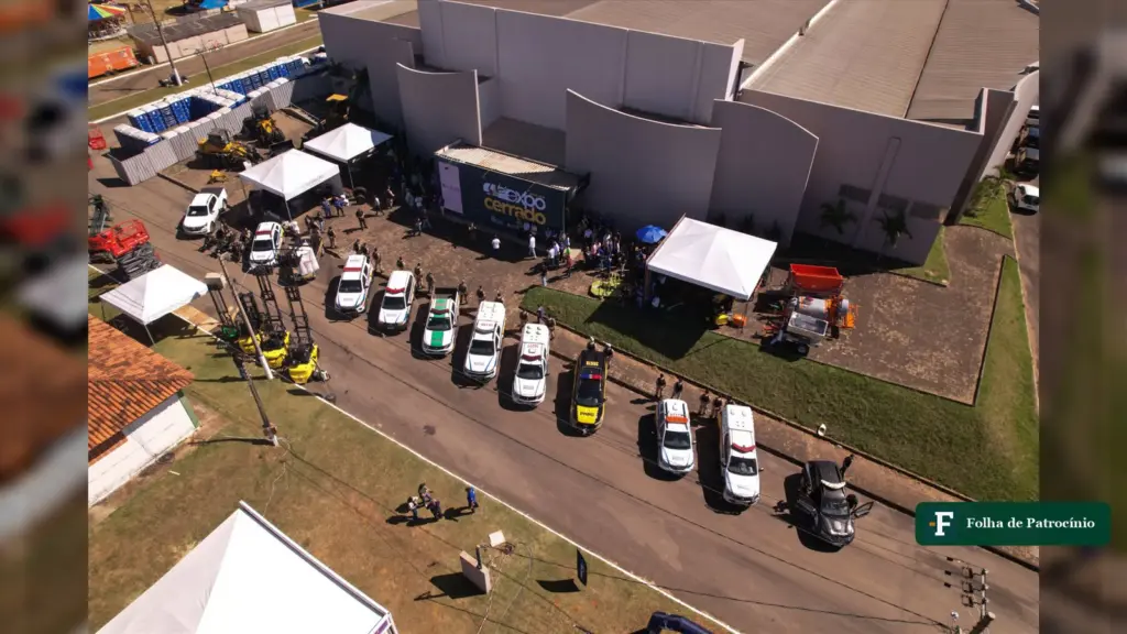 Vista aérea da Expocerrado 2026, em Patrocínio, em foto de arquivo ligada ao Fórum de Turismo em Patrocínio