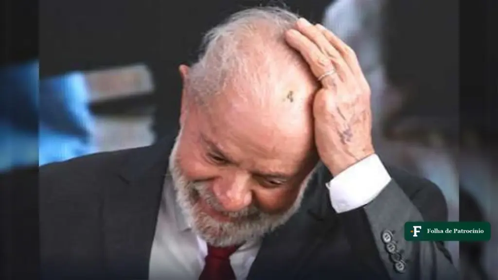 Imagem do presidente Lula com a mão na cabeça, usada na matéria sobre a Futura no Nordeste