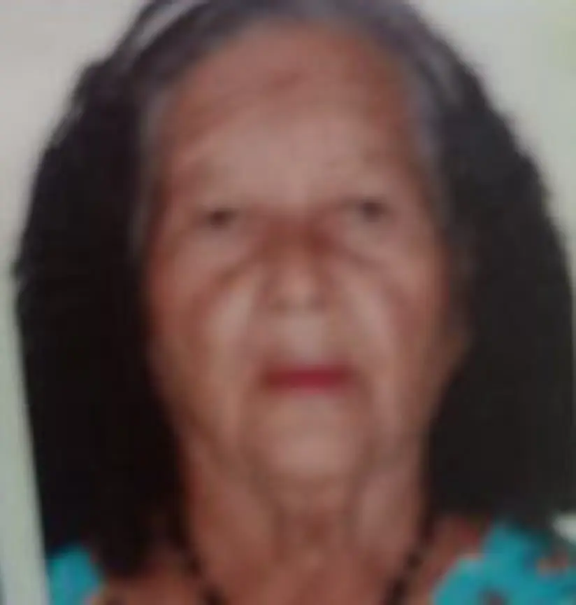 Geralda Maria Ferreira, aos 88 anos, em foto divulgada pela funerária com a nota de falecimento