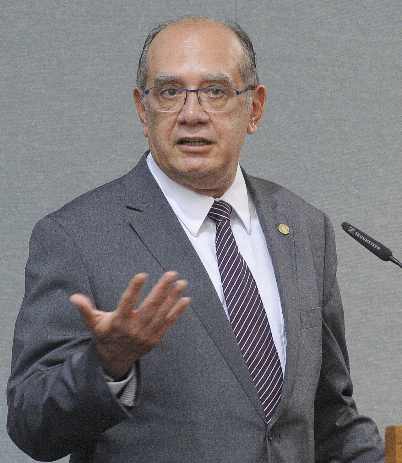 Ministro Gilmar Mendes, do STF, em foto de arquivo; a Globo cancela debate depois de liminar dele