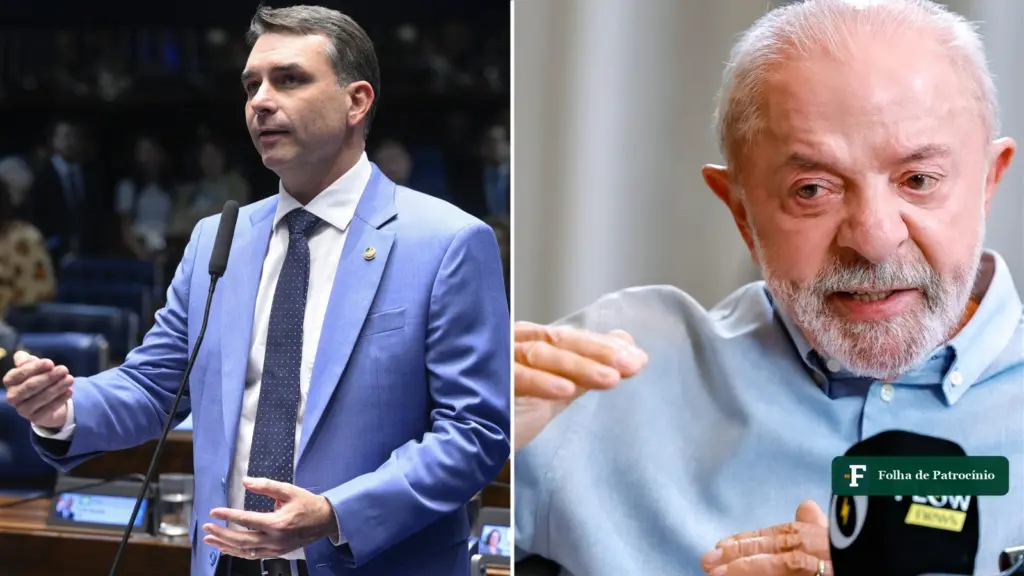 Guerra dos canais: Flávio Bolsonaro e Lula, cujos apoiadores disputam seguidores em canais de WhatsApp