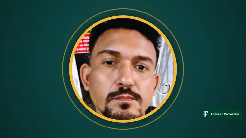 Retrato em círculo com anel dourado sobre fundo verde, ligado ao homicídio em São João da Serra Negra