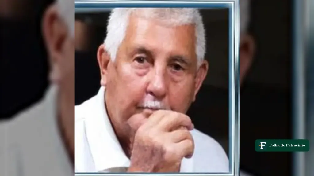 Retrato de Joel Felipe, de 81 anos, em foto divulgada pela Funerária São Pedro e Príncipe da Paz com a nota de falecimento