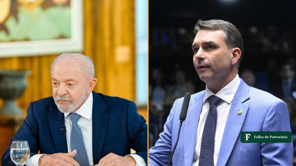 Lula e Flávio Bolsonaro, candidatos ao segundo turno da eleição presidencial, em fotos lado a lado