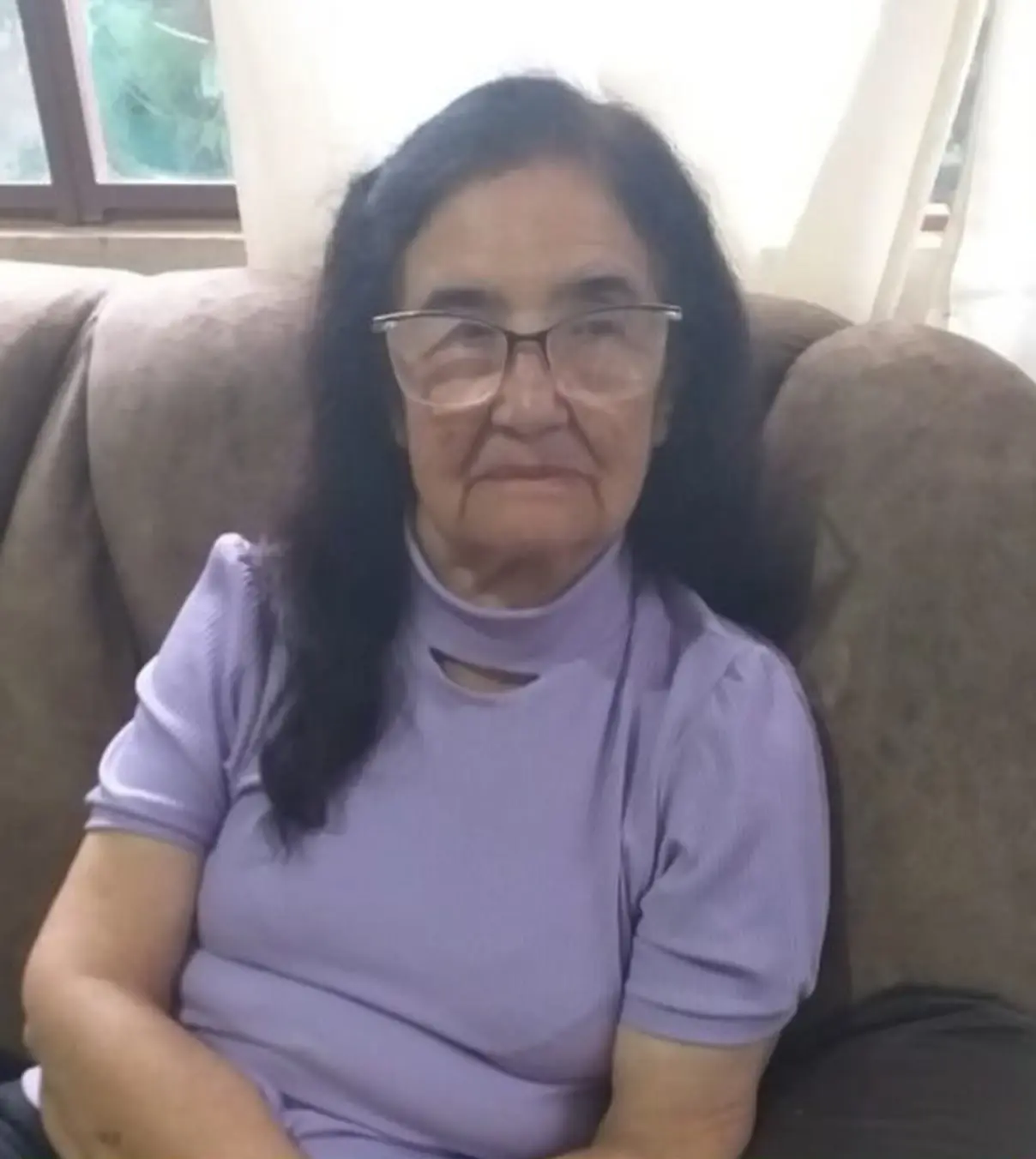 Luzia Bárbara de Jesus, aos 76 anos, em foto divulgada pela funerária com a nota de falecimento