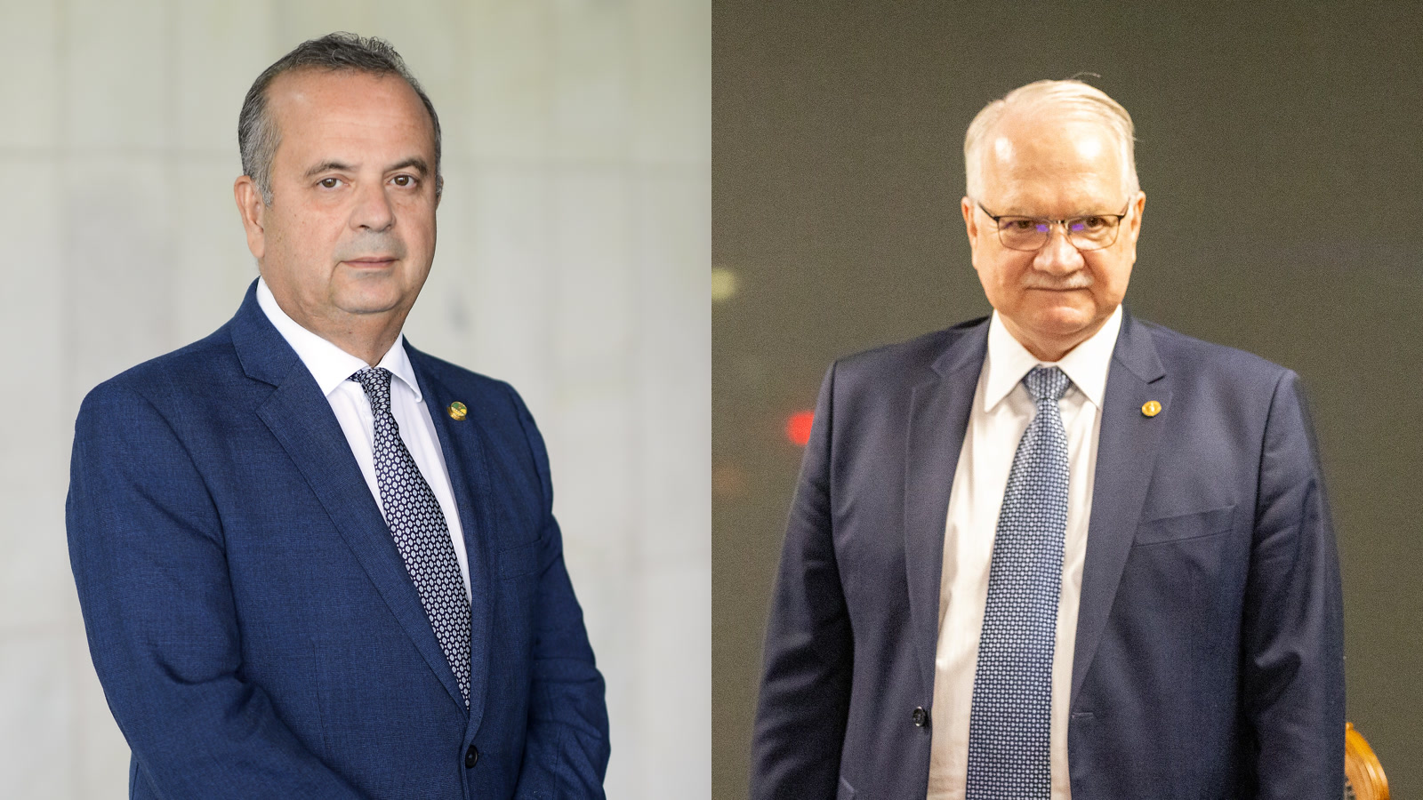 Marinho e Fachin: o senador Rogério Marinho e o ministro Edson Fachin