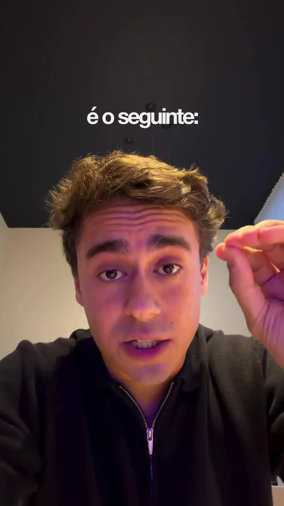 Prorrogação da votação: Nikolas Ferreira no início do vídeo publicado neste domingo