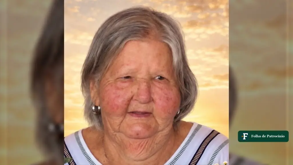 Retrato de Olicia Costa Silva, de 82 anos, divulgado pela Funerária Frederico Ozanam com a nota de falecimento