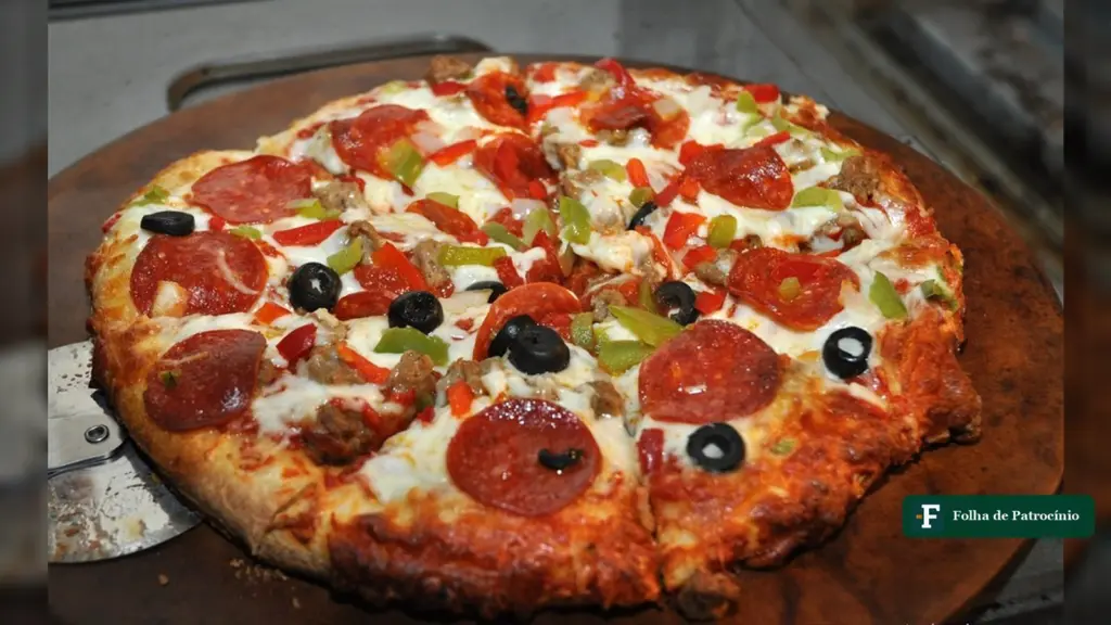 Pizza com pepperoni, azeitonas e pimentão, o tipo de pedido que o brasileiro passou a parcelar no iFood (foto: Joel Salazar/Flickr, CC BY)