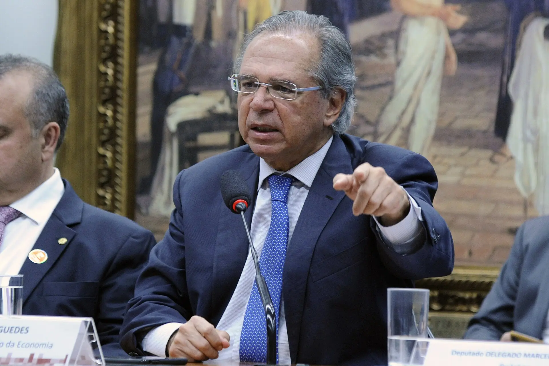 Paulo Guedes em audiência na Câmara dos Deputados, em 2019; PF investiga Paulo Guedes