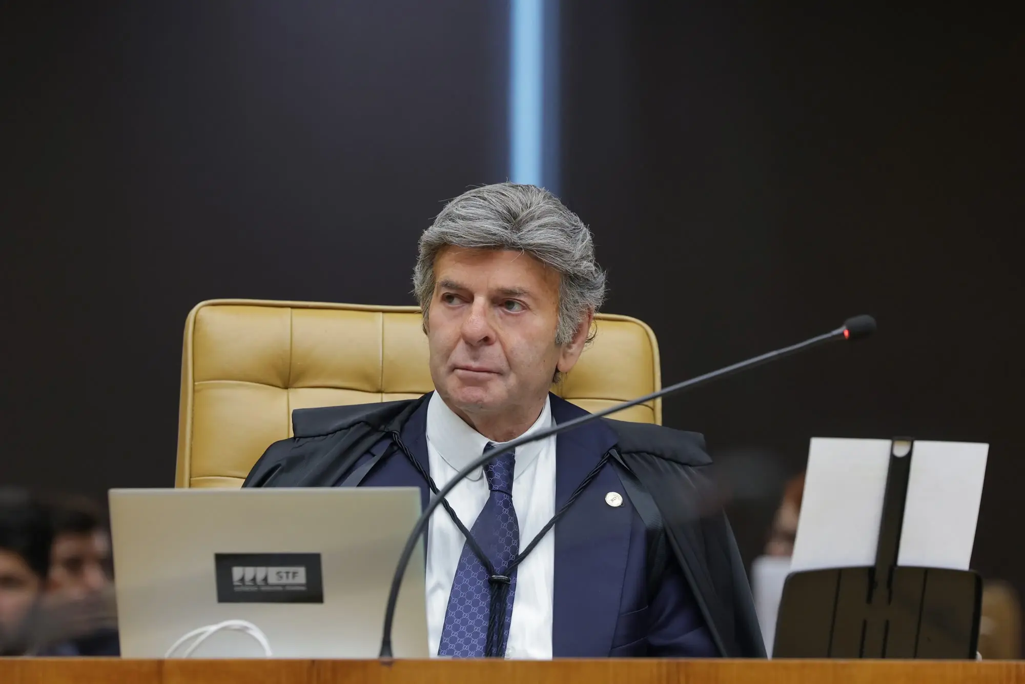 Luiz Fux no plenário do STF: Lula pode indicar quatro ministros ao STF até 2030, e ele é o primeiro a se aposentar