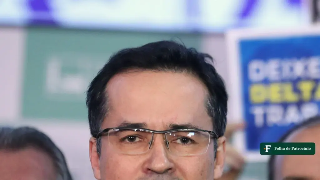 Recado do PT a Deltan: Deltan Dallagnol em coletiva na Câmara dos Deputados, em 2023