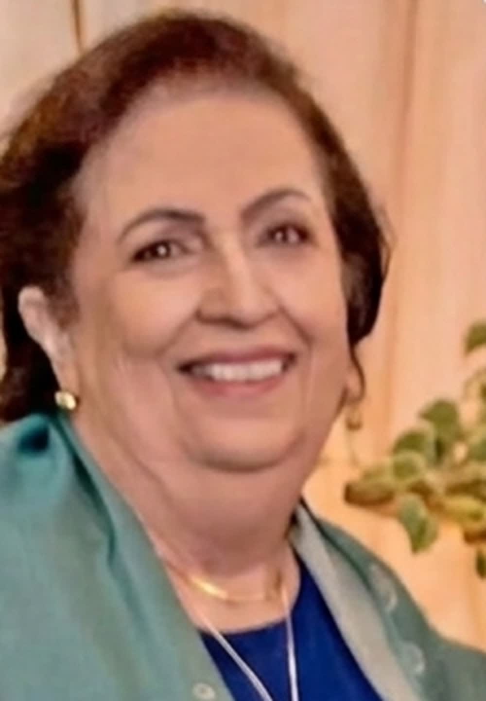 Aparecida Esmeralda Guimarães, a Cida, aos 71 anos, em foto divulgada com a nota de falecimento
