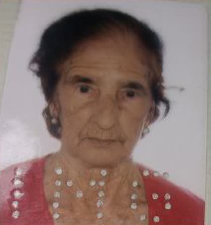 Idalice Maria de Jesus em retrato divulgado pela funerária