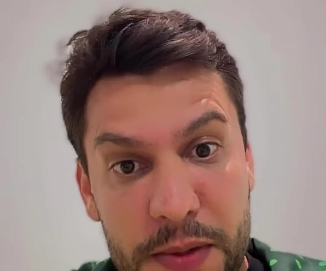 Rony Gabriel durante o vídeo em que fala sobre a reeleição de Lula
