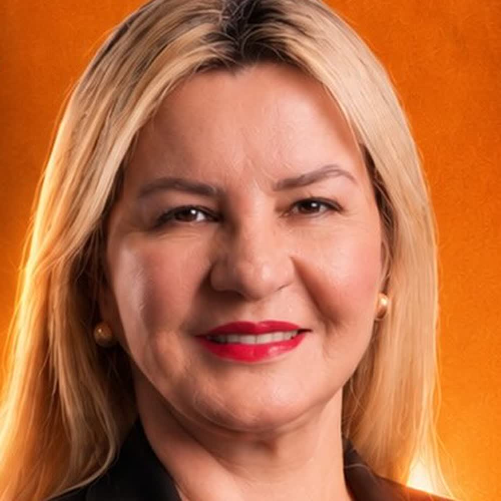 Marli Ribeiro no Aviva Jovem: retrato da deputada estadual na arte de divulgação do evento
