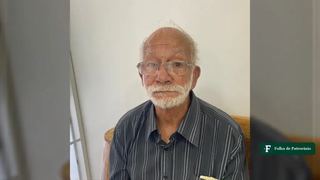 Sebastião Salvino de Oliveira, que morreu aos 101 anos em Patrocínio, em retrato
