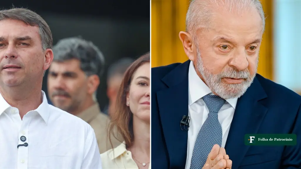 Segundo turno mais apertado: Flávio Bolsonaro e Lula, que disputam a Presidência