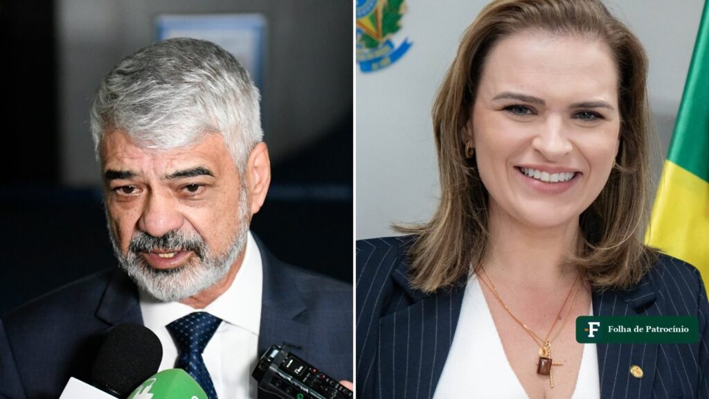 Os senadores eleitos em Pernambuco, Humberto Costa, à esquerda, dando entrevista, e Marília Arraes, à direita, sorrindo