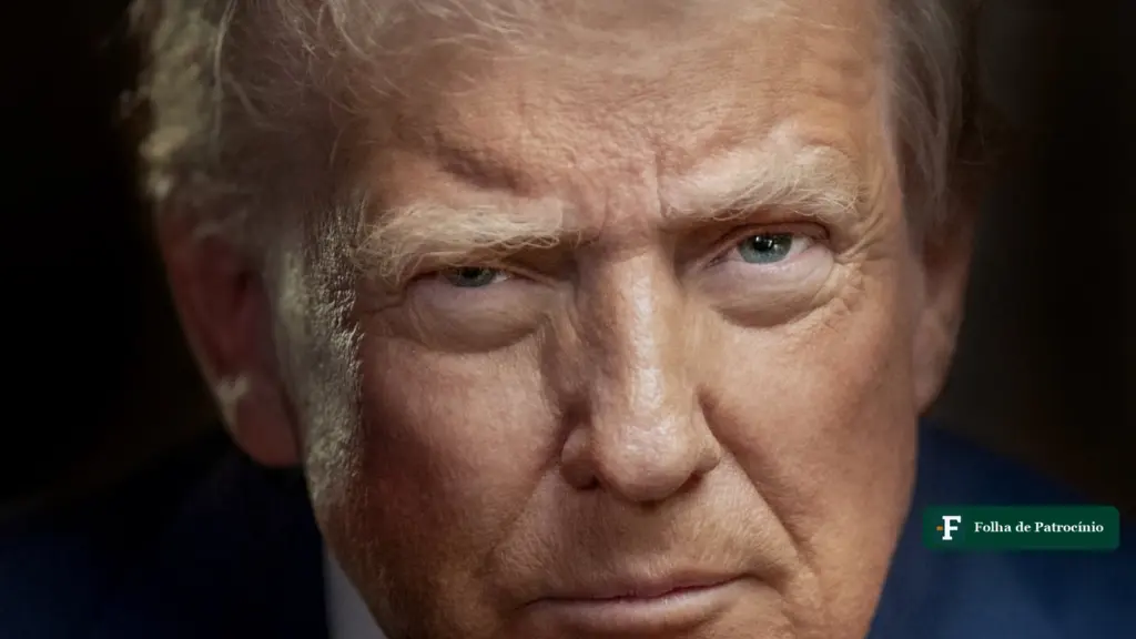 Donald Trump em retrato oficial; Thomaz Costa e Emily Garcia pediram ajuda a ele nos comentários