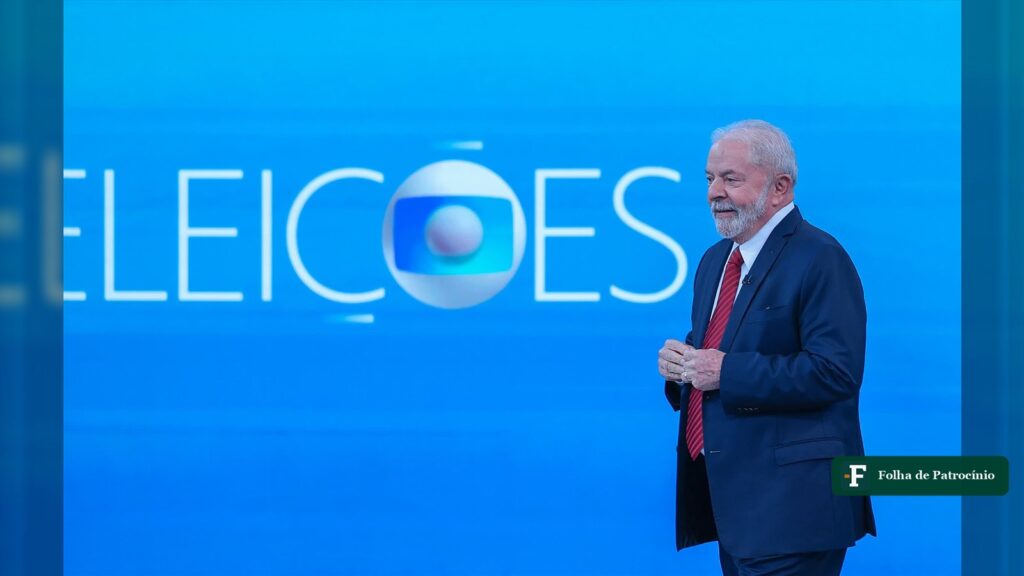 Lula em debate da Globo, em foto de arquivo de 2022, sobre o ataque de Marçal