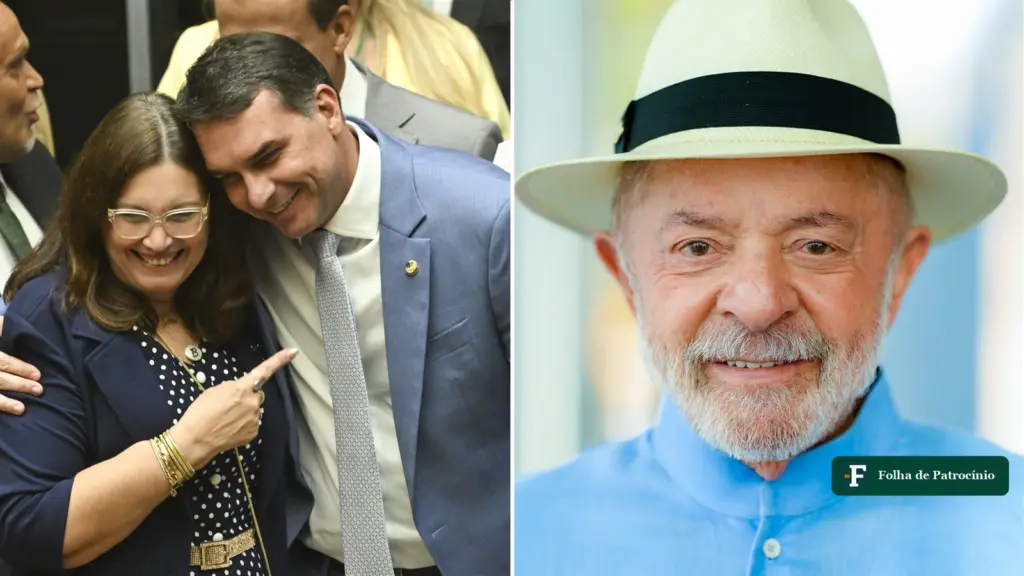 Vira Pix: Flávio Bolsonaro, que anunciou o programa, e Lula, cujo governo defende o cashback da reforma tributária