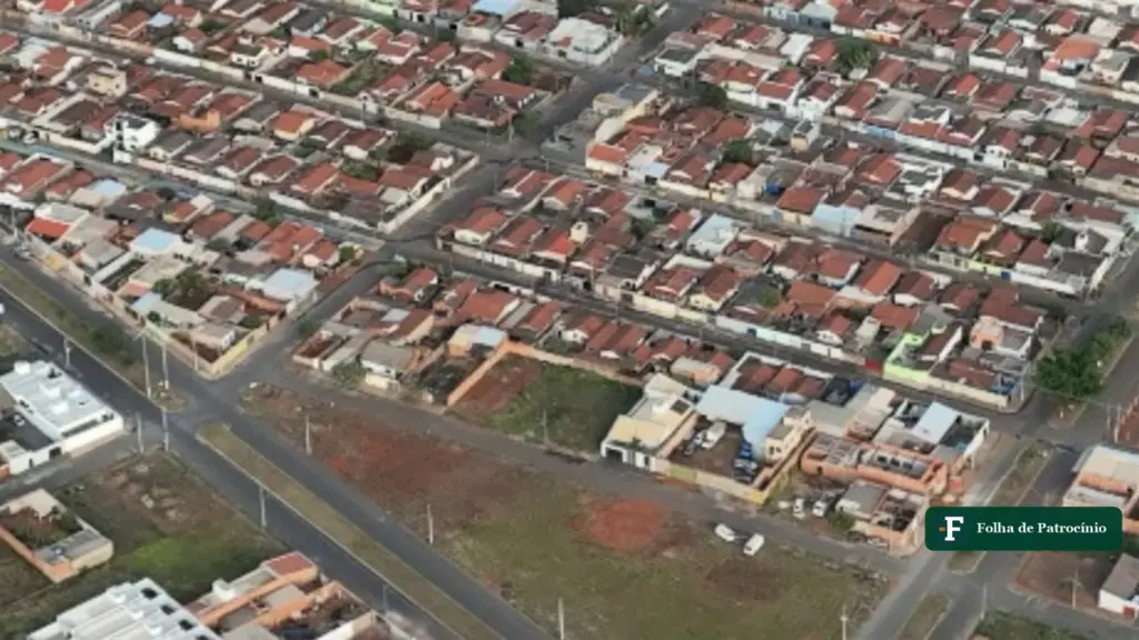 Vista aérea do bairro de Patrocínio que vai receber o Viver Bem Serra Negra