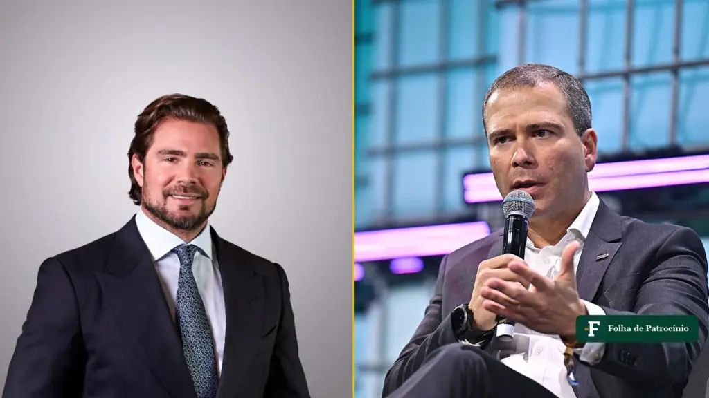 Retratos de Daniel Vorcaro e Paulo Henrique Costa, lado a lado, no caso Vorcaro indiciado pela PF